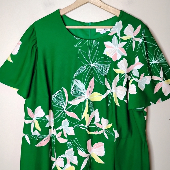 Liz Claiborne Women's Floral Dress Size 24W Knee Length Feminine - Picture 4 of 8